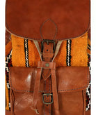 Handmade Kilim and Leather Backpack - Unique and Durable Design Biyadina Store