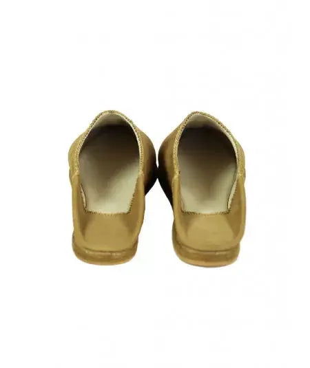 Pointed babouche suede color camel Biyadina Store