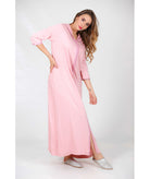 Djellaba mlifa pink single with pink sfifa