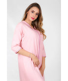 Djellaba mlifa pink single with pink sfifa