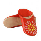 Embroidered soft slipper