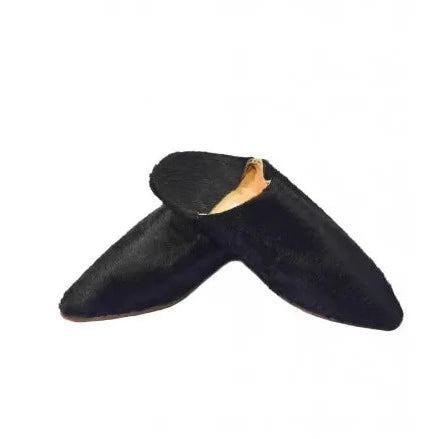 Goat leather babouche slipper