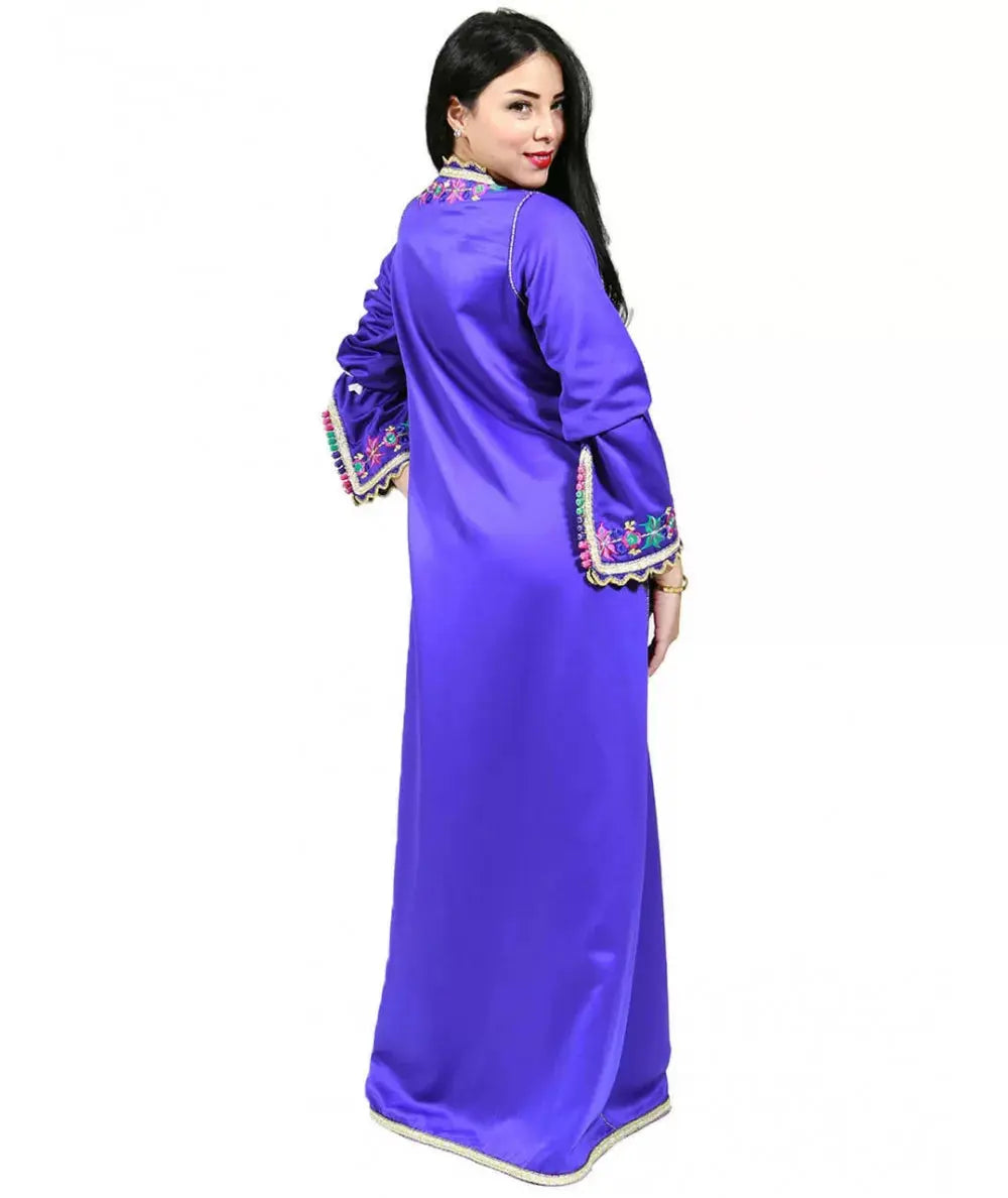 Vestido caftán para mujer - caftán tradicional marroquí – Biyadina