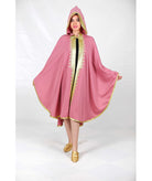 Pink cape with sfifa in gold - Biyadina Store