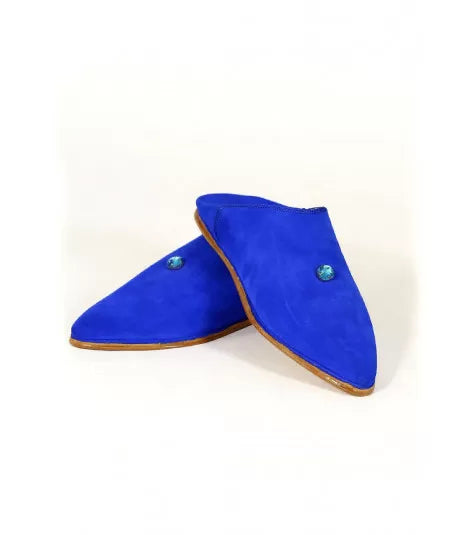 Pointed slippers suede