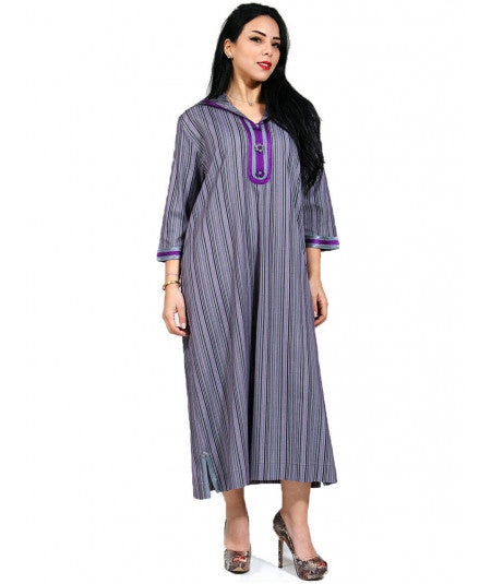 Striped djellaba - Biyadina Store