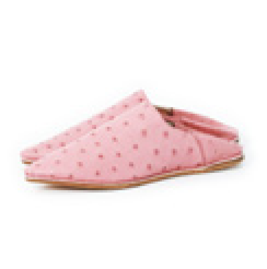 Chaussons en cuir d'autruche