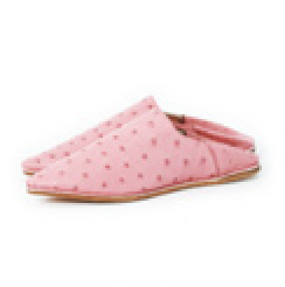 Chaussons en cuir d'autruche