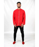 Traditional red tunic - Biyadina Store